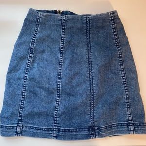 Free people jean skirt